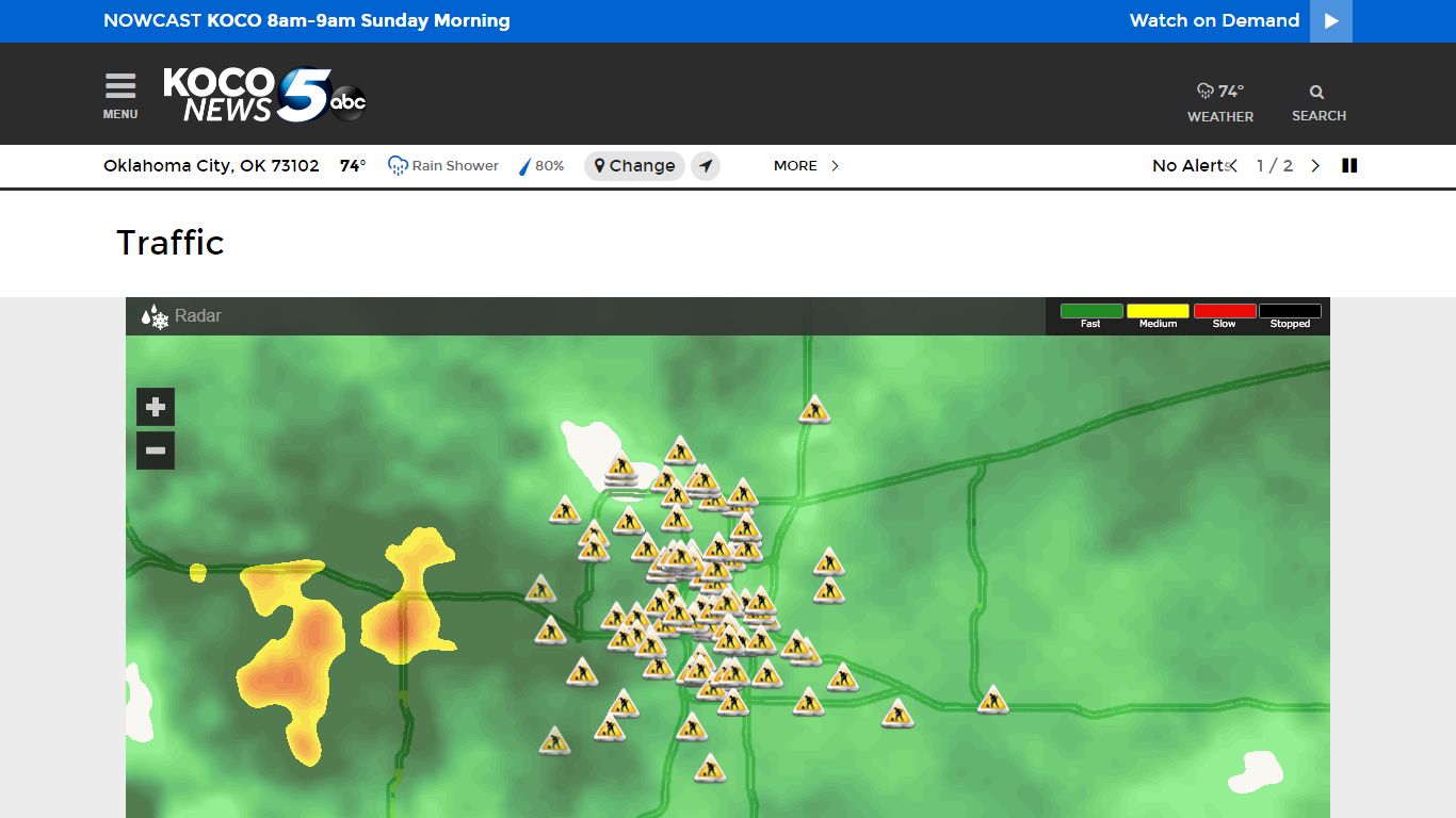 Oklahoma City Traffic and Road Conditions - KOCO 5 News